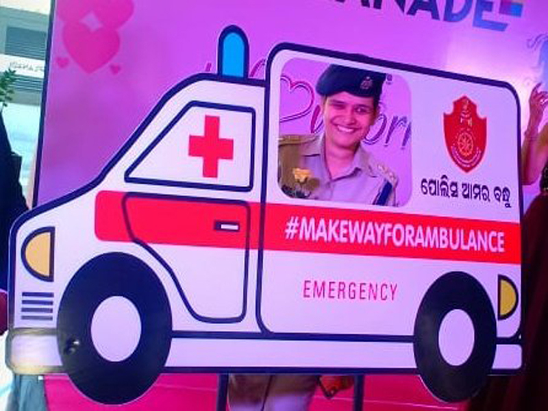 On 15.02.2020  DCP Traffic Ms Sagarika Nath launched #MakeWayForAmbulance- a programme to create awareness among road users give way to the Ambulance.