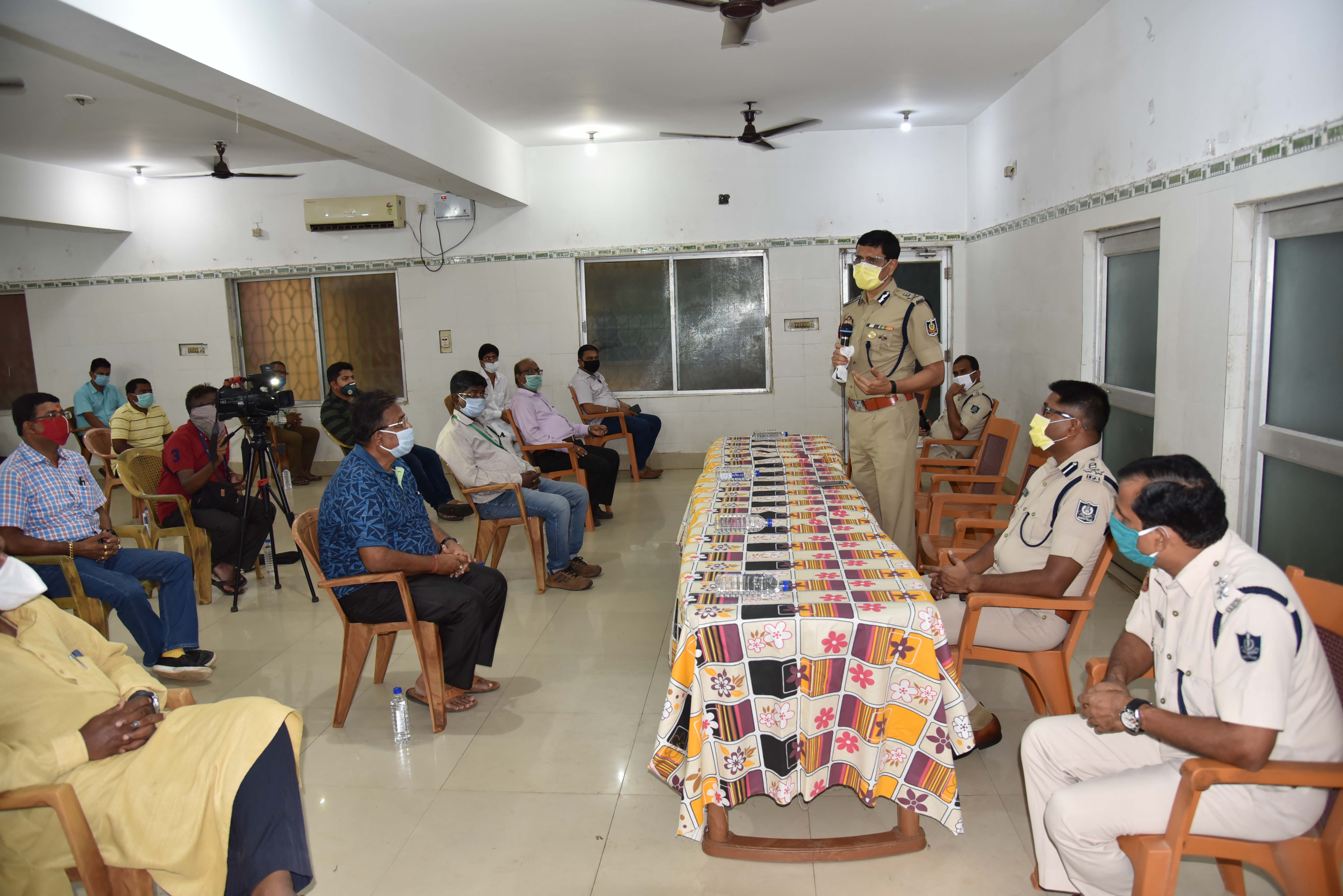 On 01.06.2020  Interacted with the Saheednagar Puja Committee & Bazar Committee regarding Unlock 1.0 effective till 30 June.