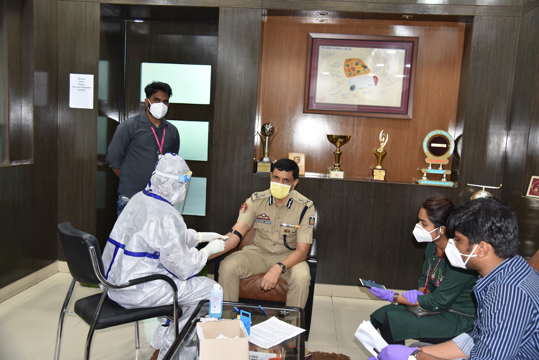 ICMR conducted a Sero-survey in Police Seva Bhawan on 04.08.2020 covering 100 % of our staff. We are thankful to RMRC Director Dr Sanghamitra Pati for this step.The results will help us to fine-tune our strategy to secure frontline warriors.
