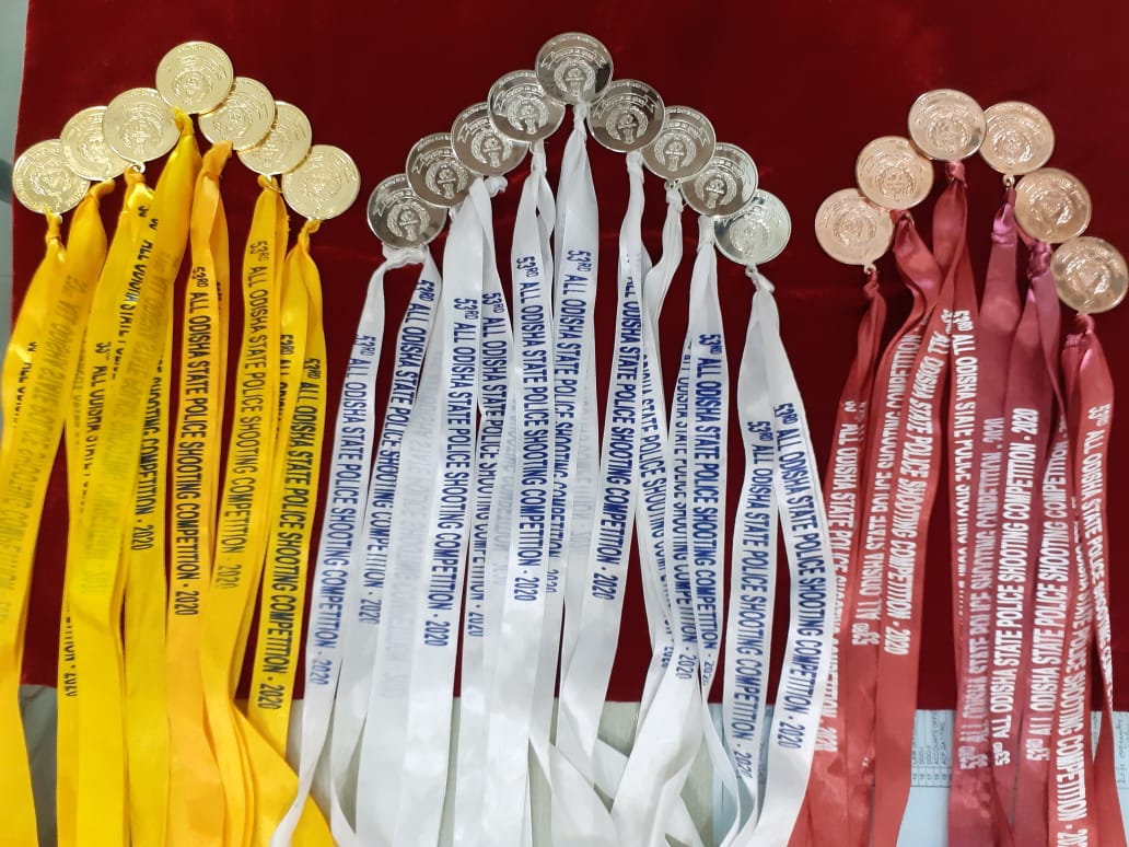 Commissionerate Police Shooting Team won the Championship Trophy in the Rifle Category with the best Rifleman Trophy, Runners-up in Overall, 22 Medals in the 53rd All-Odisha Police Shooting Championship 2020.