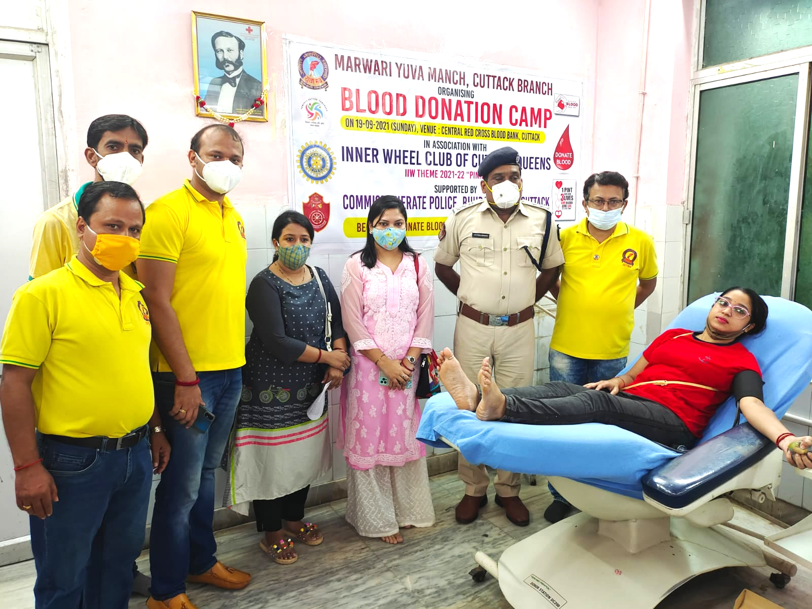 Blood Donation Camp at Jatani on 19.09.2021