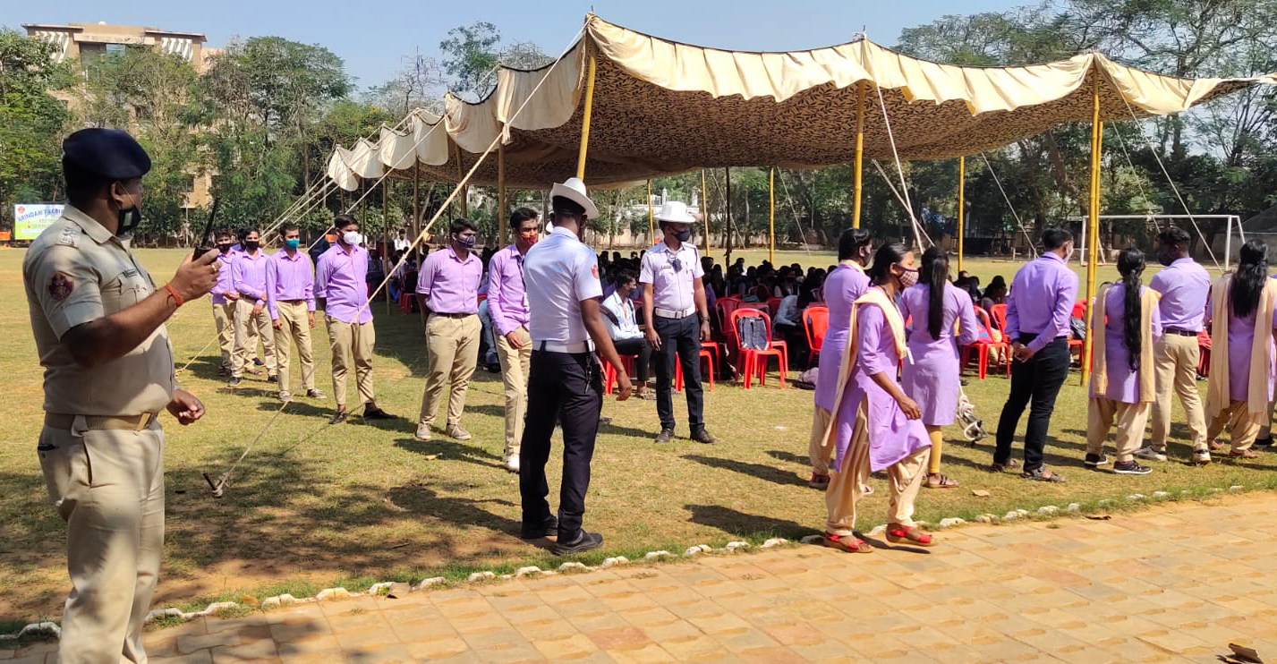 Induction Programme for STVs (Student Traffic Volunteers) conducted successfully at Bhubaneswar by Traffic Wing, BBSR-CTC on 14.02.2022.