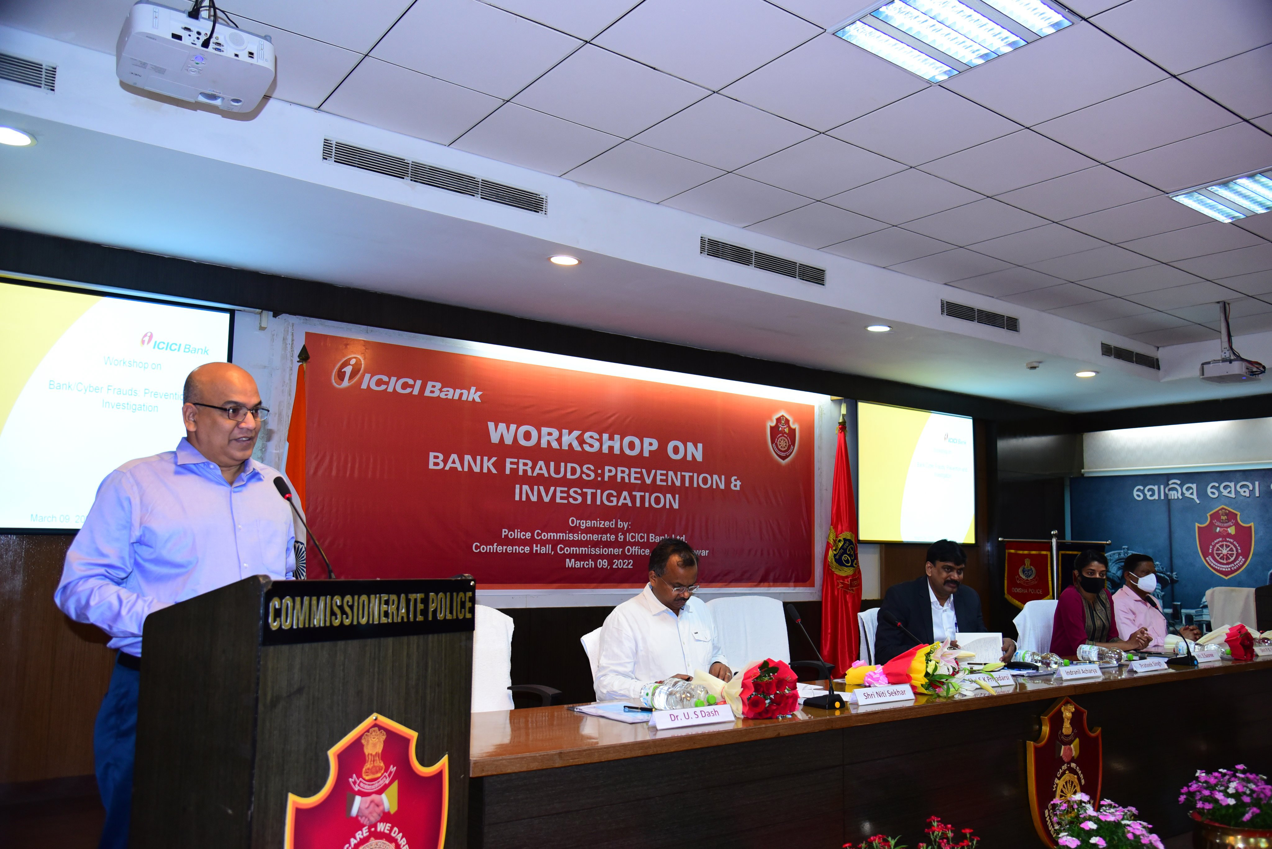 One Day Workshop on “Bank/Cyber frauds: Prevention and Investigation” for the investigating officers of Commissionerate Police, BBSR-CTC on 09.03.2022.