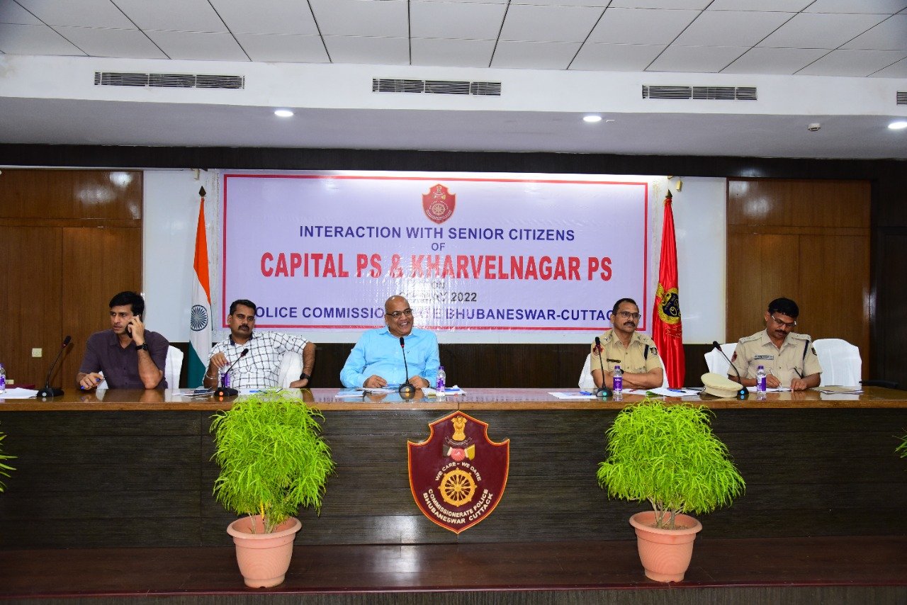 Interaction meeting was held with senior citizens of Khandagiri PS & Capital PS area on 21.05.2022.