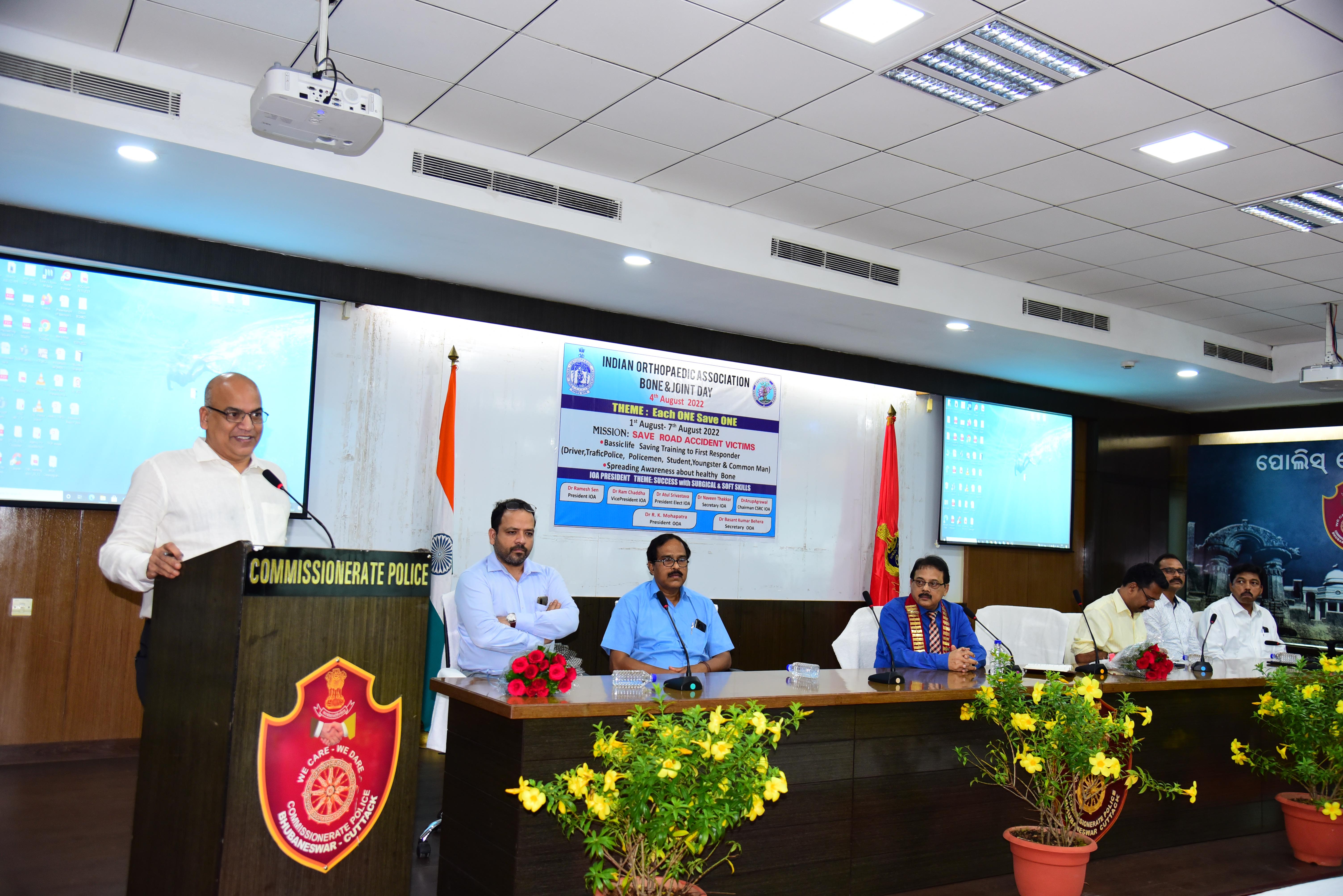 On Ave of BONE AND JOINT DAY  on 04.08.2022 ODISHA ORTHOPEDIC ASSOCIATION organised a training programme at Police Seva Bhawan, Bhubaneswar.