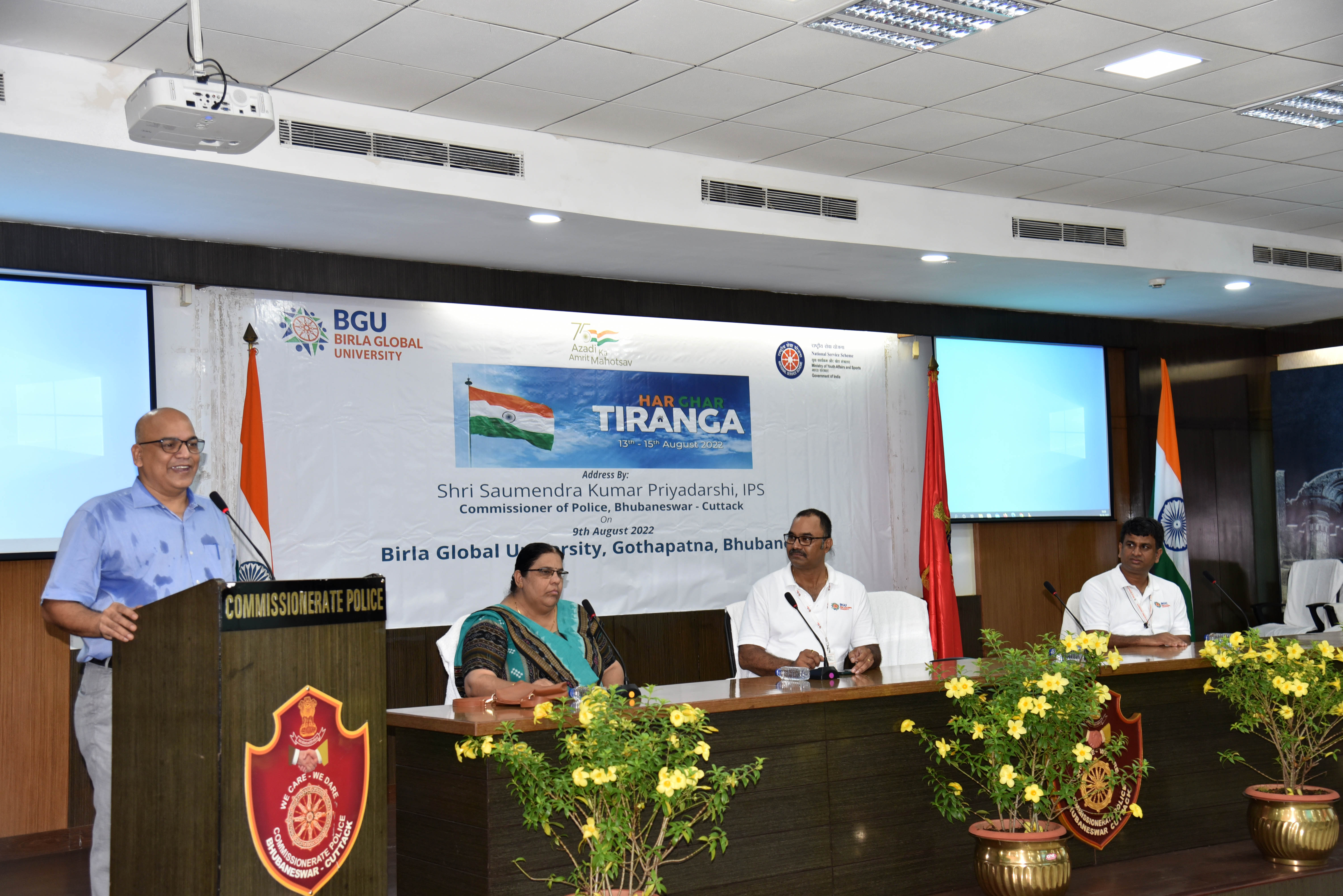 Har Ghar Tiranga programme inaugurated by Shri S.K.Priyadarsi,IPS Commissioner of Police, Bhubaneswar-Cuttack on 09.08.2022.