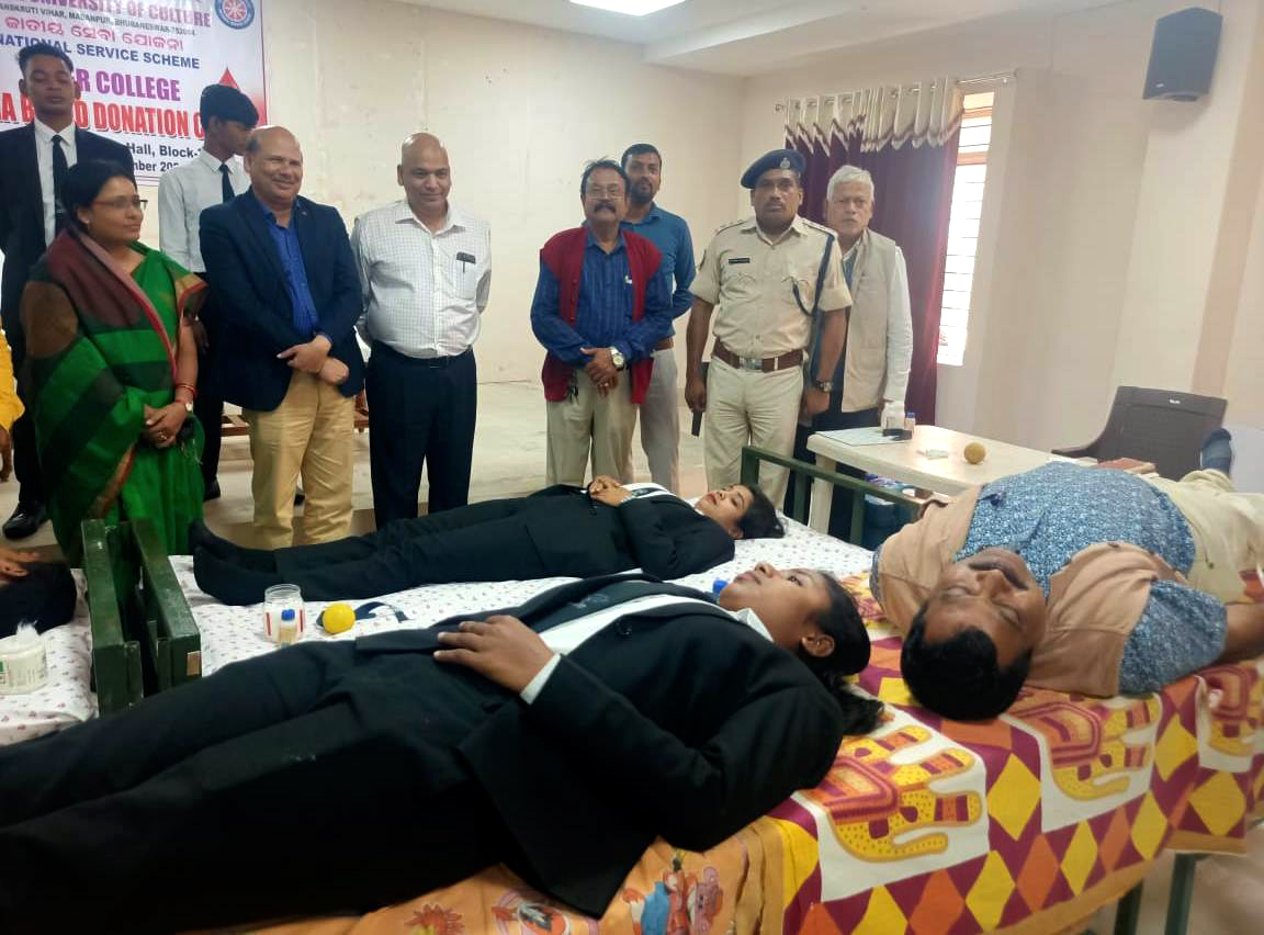 Voluntary Blood Donation camp was organised at Sanskruti Vihar, Madanpur, Bhubaneswar on 12.12.2022.