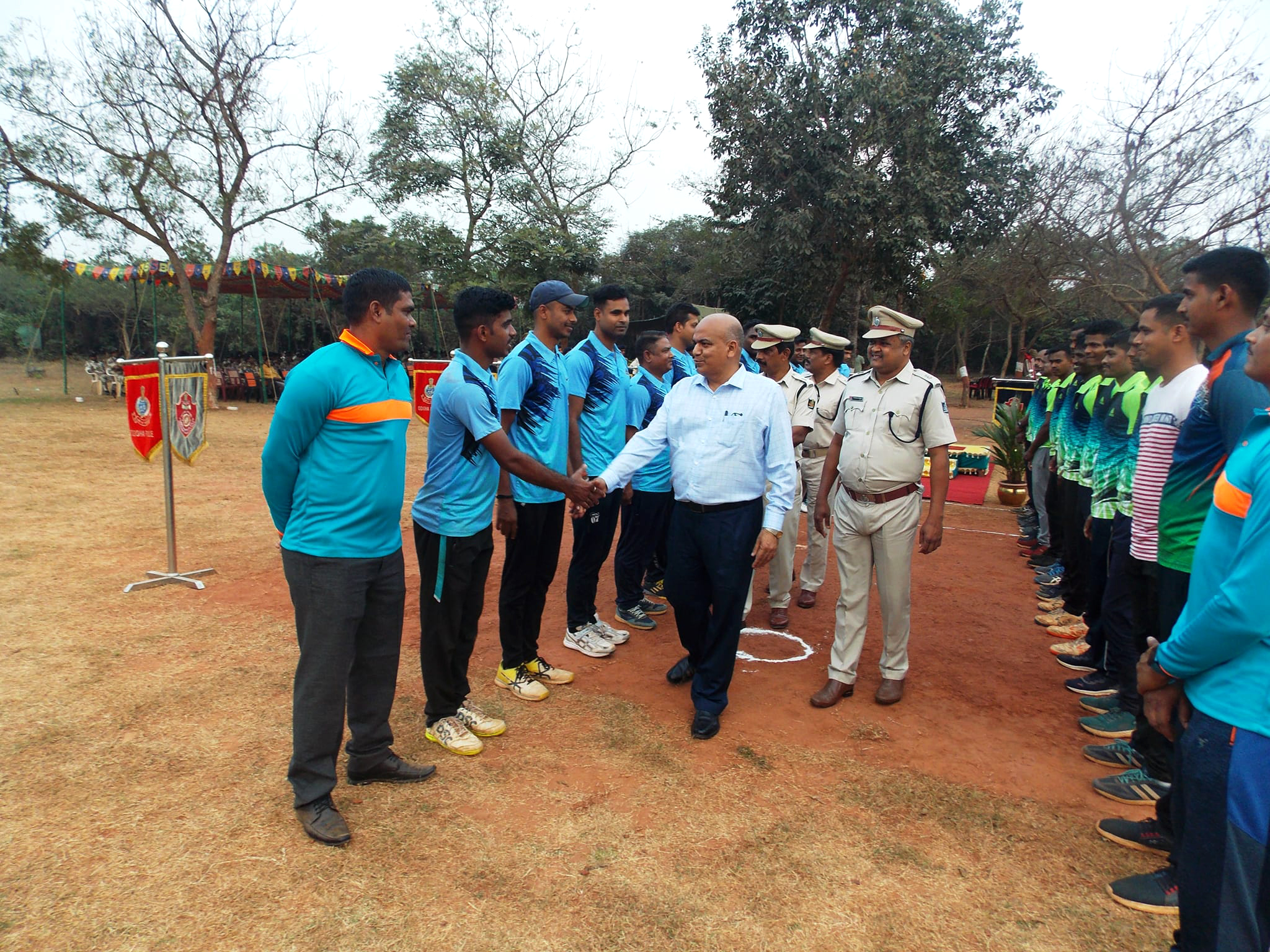 A Cricket Match was played among 4 teams i.e. Hon’ble CM Residence Team, Loka Seva Bhawan Team, Rajbhavan Team and Battalion Hdqrs. Team at Special Security Battalion, Bhubaneswar on 01.01.2023.