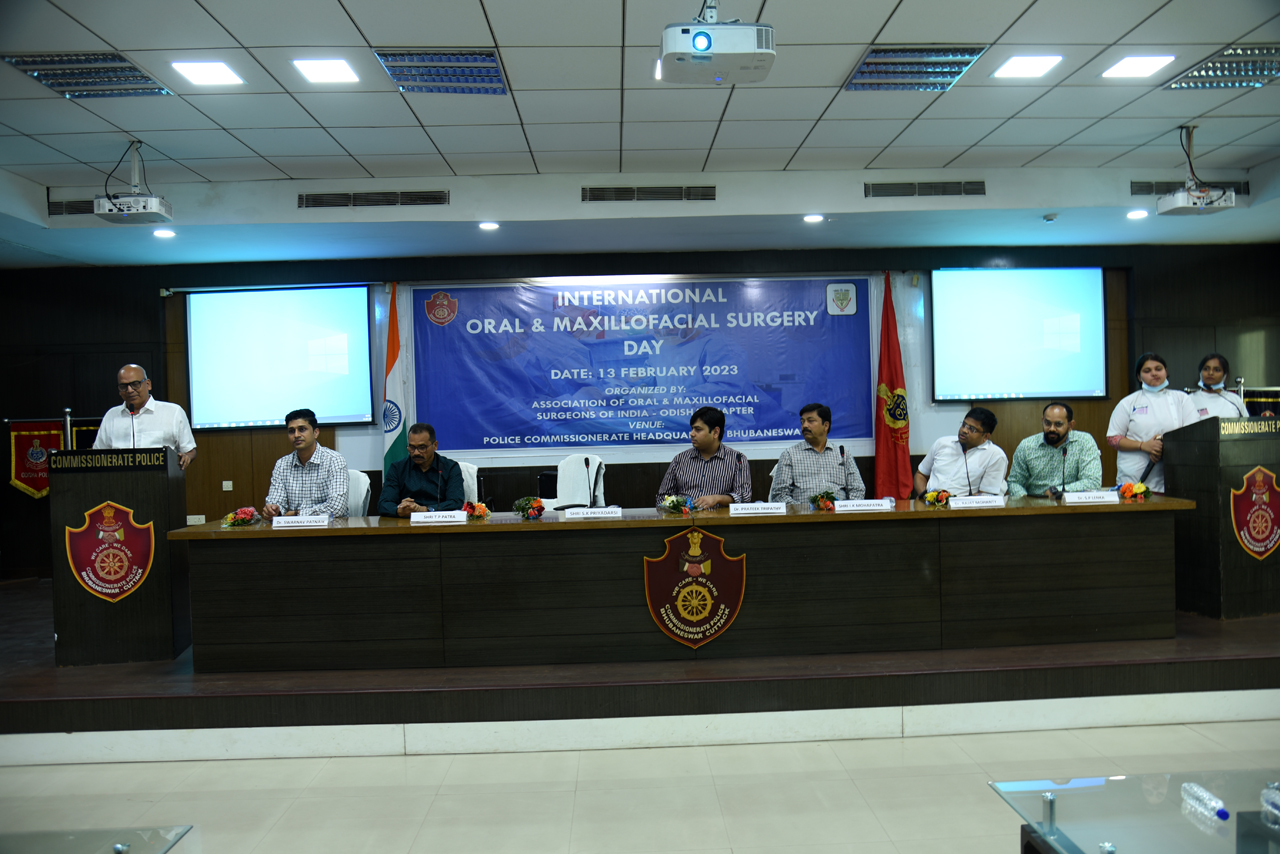 International ORAL & MAXILLOFACIAL SURGERY DAY was organised by Association of Oral & Maxillofacial surgeons of India-Odisha Chapter at Police Commissionerate Headquarters, Bhubaneswar on 13.02.2023.