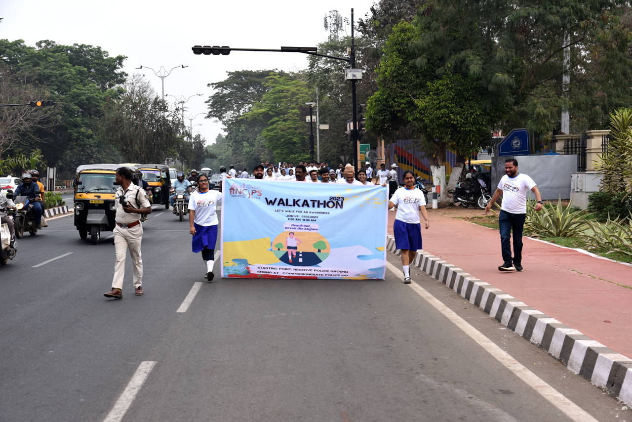 Walkathon was held on 01.02.2023 at 6 am from Reserve Police Ground, Bhubaneswar to Commissionerate Police, HQ, Bhubaneswar.