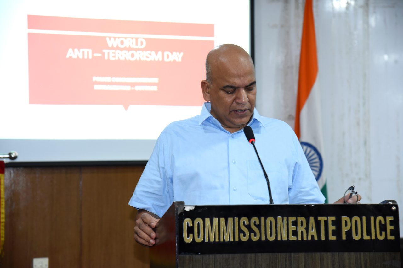 Anti-Terrorism Day was observed at Commissionerate Hdqrs., Bhubaneswar-Cuttack on 21.05.2023.
