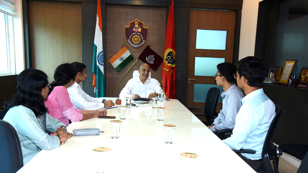 Five IAS Probationers of 2022 of Odisha Cadre visited Commissionerate Police on 27.06.2023 where CP Sri S.K. Priyadarsi, IPS imparted and took an insightful session of these young officers.