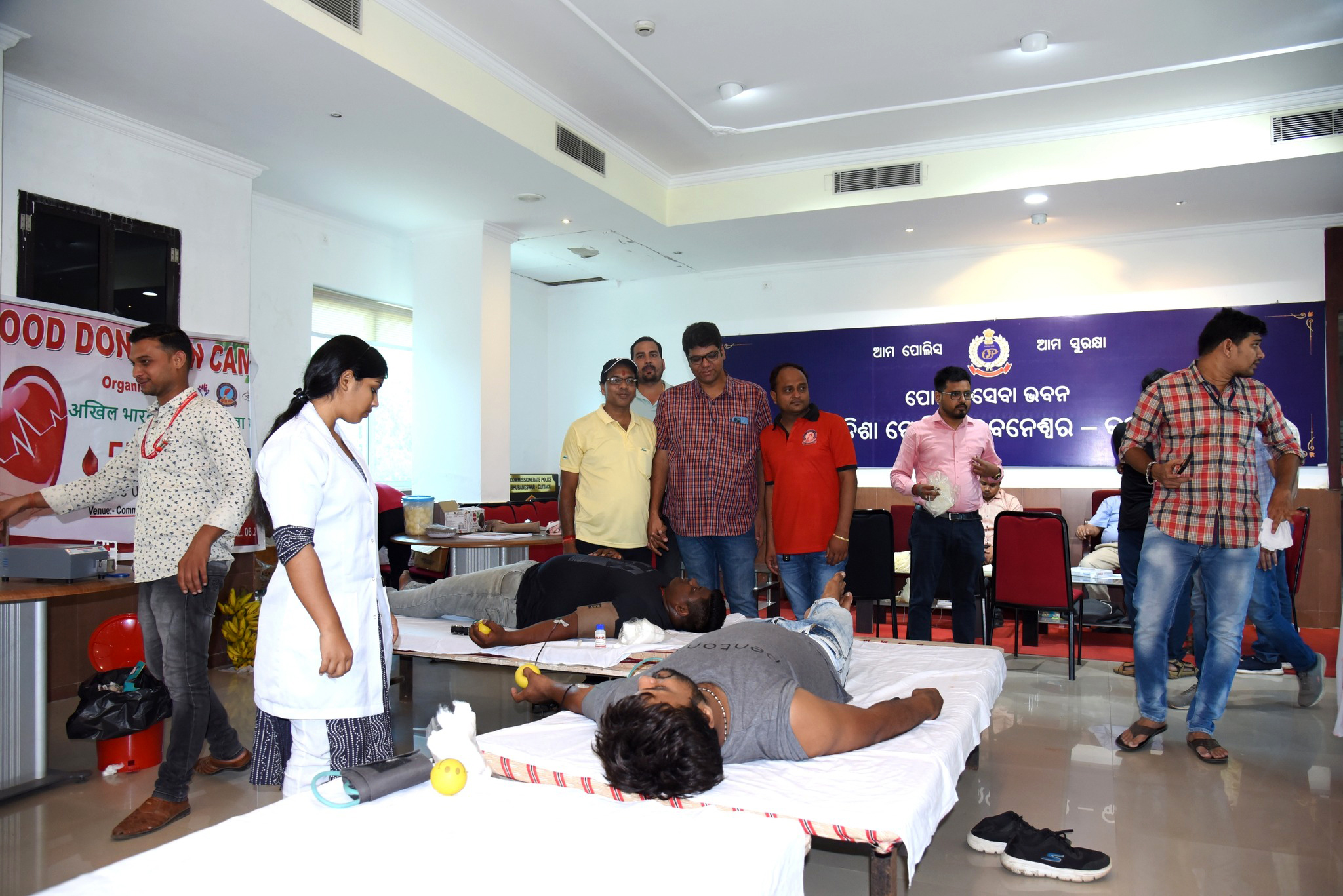 A Blood Donation Camp Was Organised By Marwari Yuva Manch Bhubaneswar