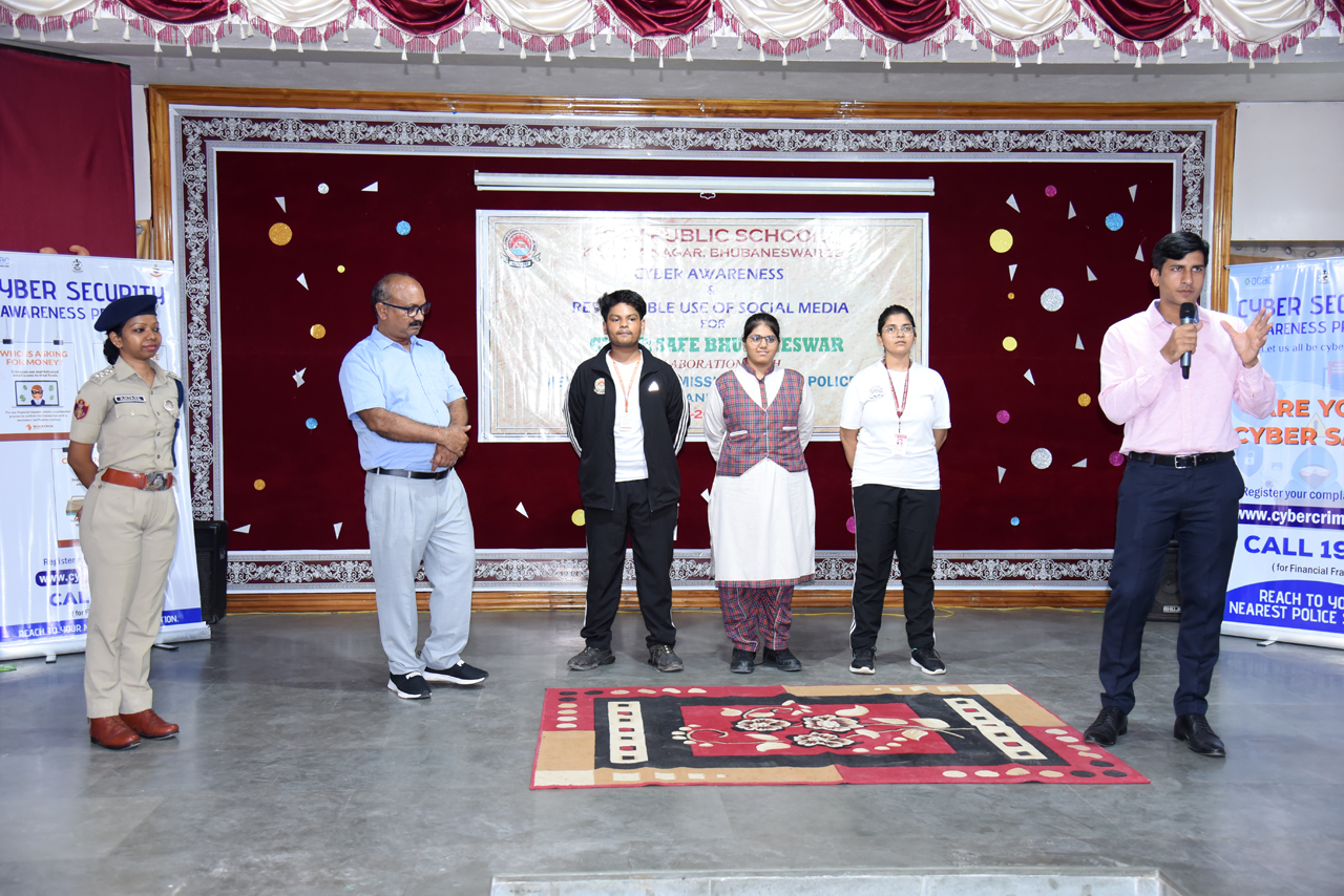 We are happy to conduct another milestone towards cyber crime awareness & responsible use of social media program at DAV Public School, Kalinga Nagar, Bhubaneswar on 25.08.2023.