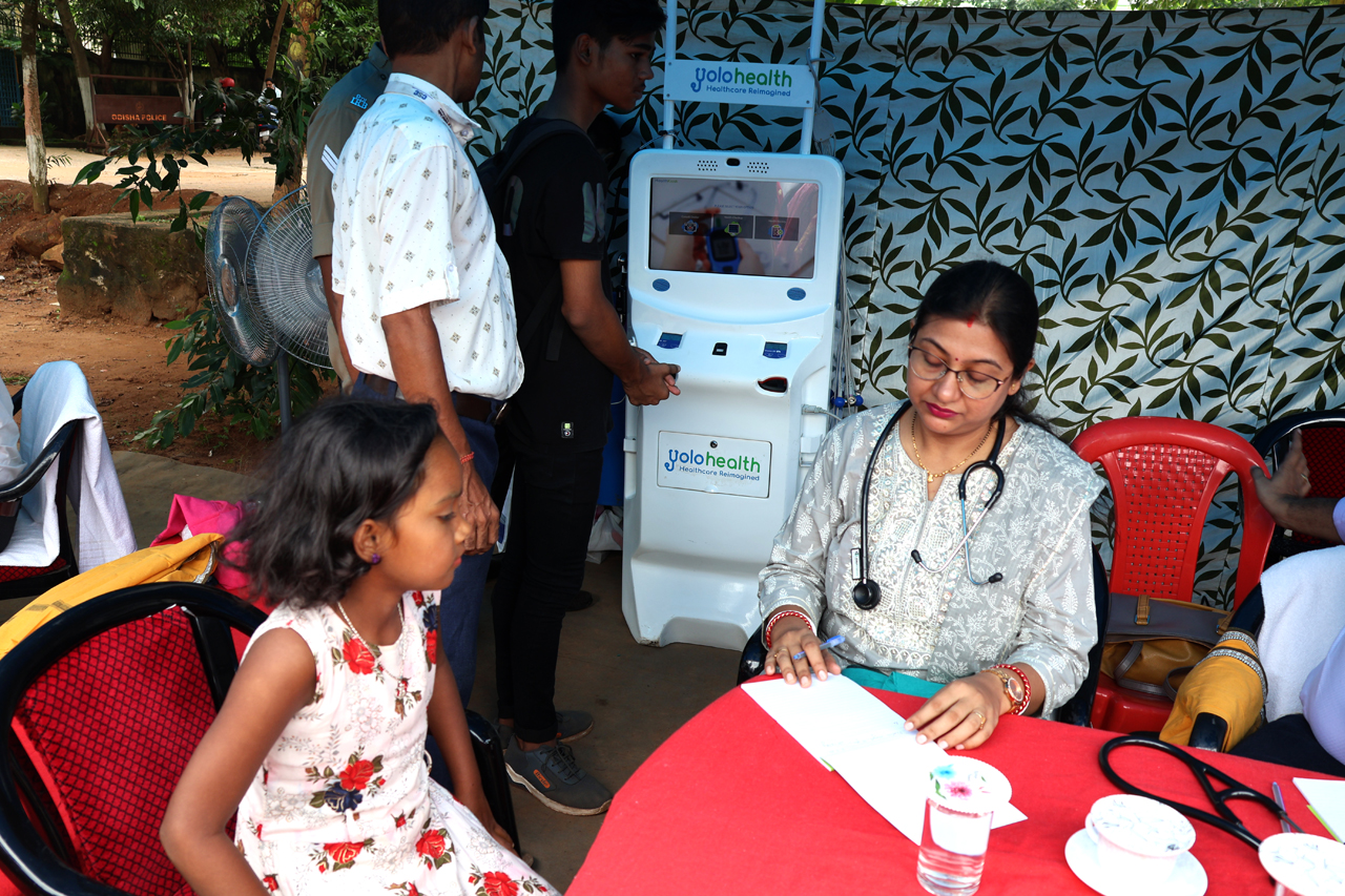 A free Health Camp for children of different Bastis of  Bhubaneswar UPD was organized inside Reserve Office premises on 17.09.2023.