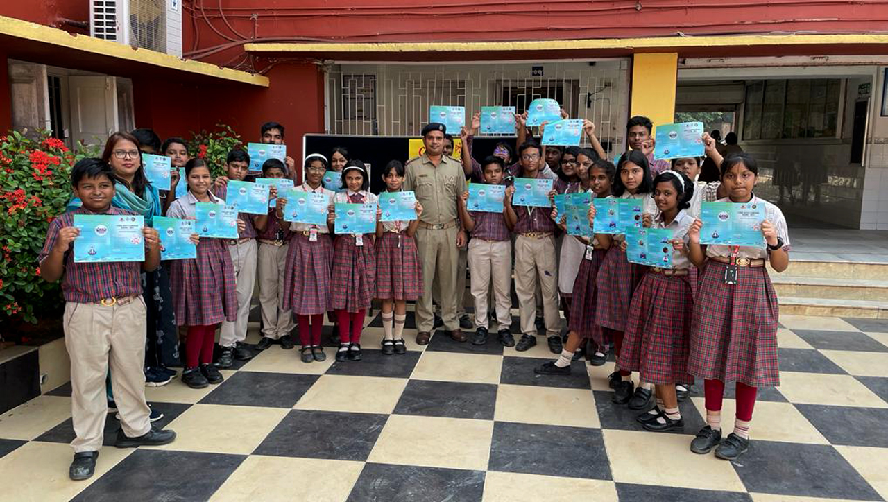 In commemoration of Children’s Day, 14th November, a Poster Making and Painting competition centered on “Cyber Safety and Responsible Use of Social Media” took place at DAV Public School, Unit-VIII, Bhubaneswar, on November 10, 2023. Participants from classes 6th to 12th showcased their creativity in the competition.