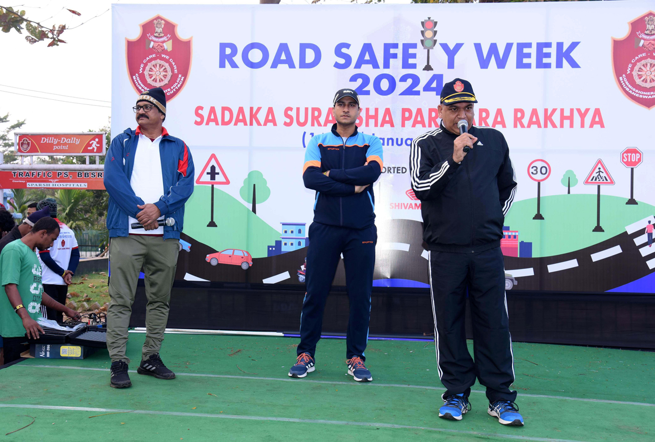 On 07.01.2024 a ‘Walkathon’ was organised by the Traffic Wing of Commissionerate Police on the occasion of ‘Road Safety Week 2024’ and ‘Raising Day’. Stride towards a secure and accident-free future.