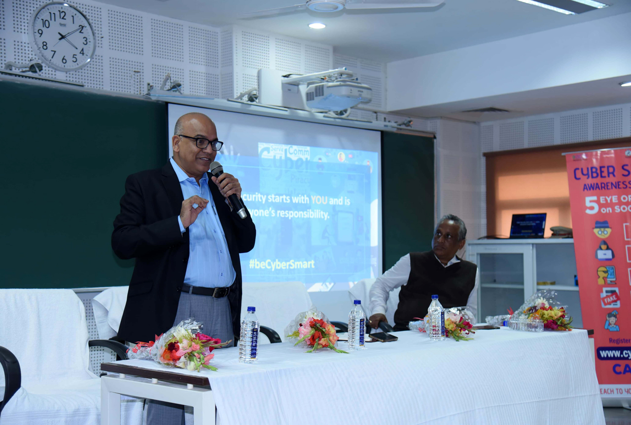 A Cyber Safety Awareness Event at the NISER, Jatni, Bhubaneswar on 12.01.2024. CP Sri S.K. Priyadarshi, IPS Inaugurated the programme and shared his important cyber-safe tips among the students.