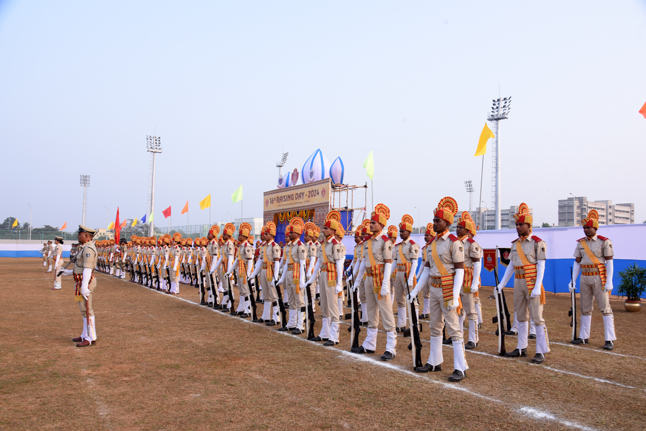 16th Raising Day Parade of Police Commissionerate, Bhubaneswar-Cuttack observed on 09.01.2024.