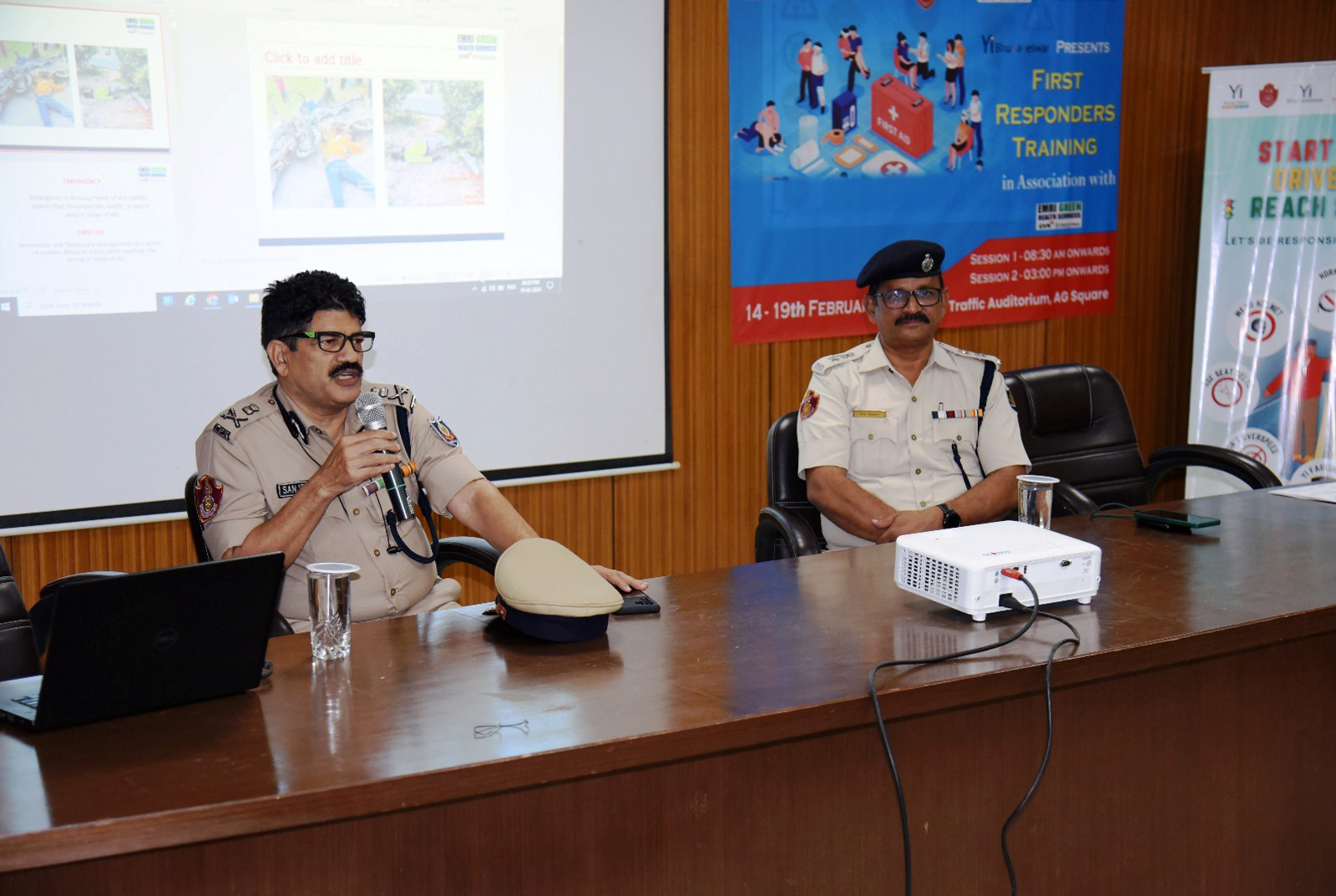 The Farishtey Awareness 6-day camp on Road Safety certified training programme organized by Young Indians (CII), in association with Commissionerate Police Bhubaneswar-Cuttack and EMRI Green Health Services. From Feb 14-19, training on Accident First Emergency Responders including Automobile Staff, Rickshaw/Auto/Bus Drivers, Traffic Constables, Police Staff, and Yi Bhubaneswar members.
