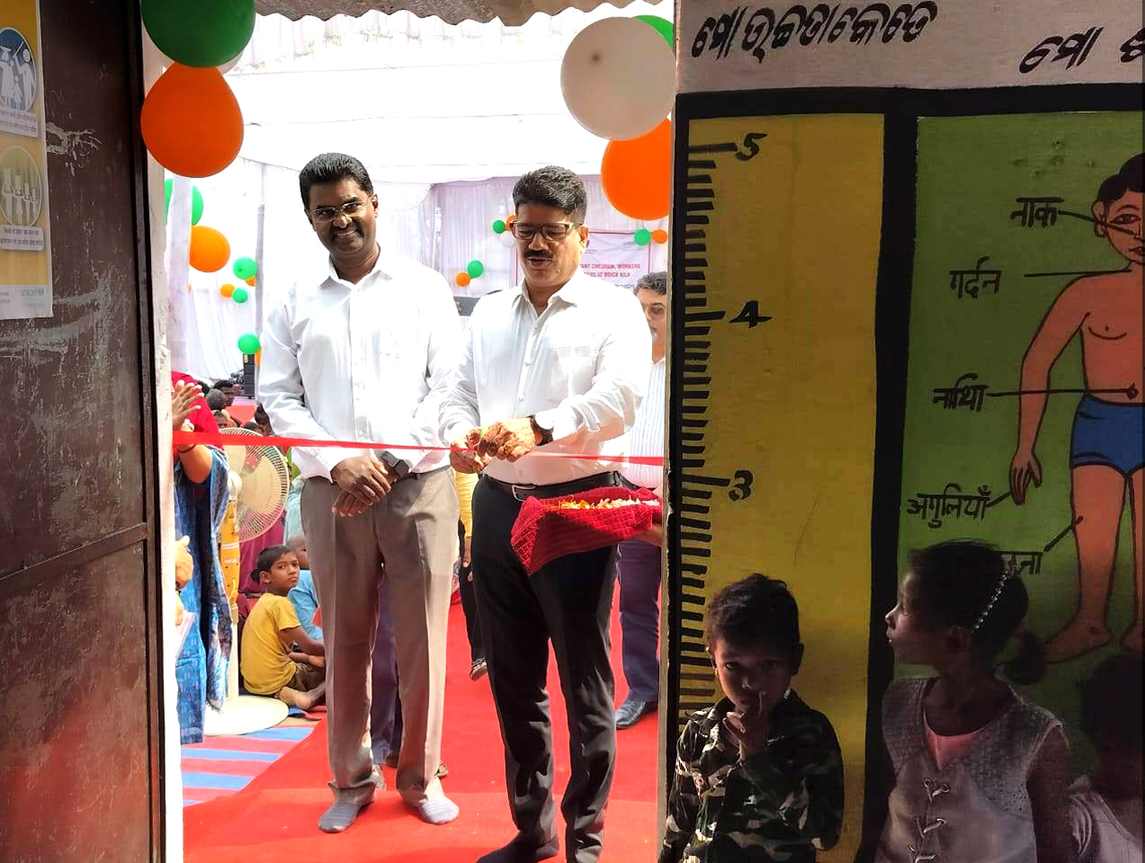 On 06.03.2024 Commissionerate Police inaugurated 1 Child Care & Learning Center for children of brick kiln migrant worker families in Balianta, to facilitate for children below 3 years, supported by Aide at Action and Unicef Odisha, Taking initiative to make 20 brick kiln child labor free and reaching out to 1000 migrant children also visited Bhubanapur project Upper Primary school and interacted with migrant children enrolled.