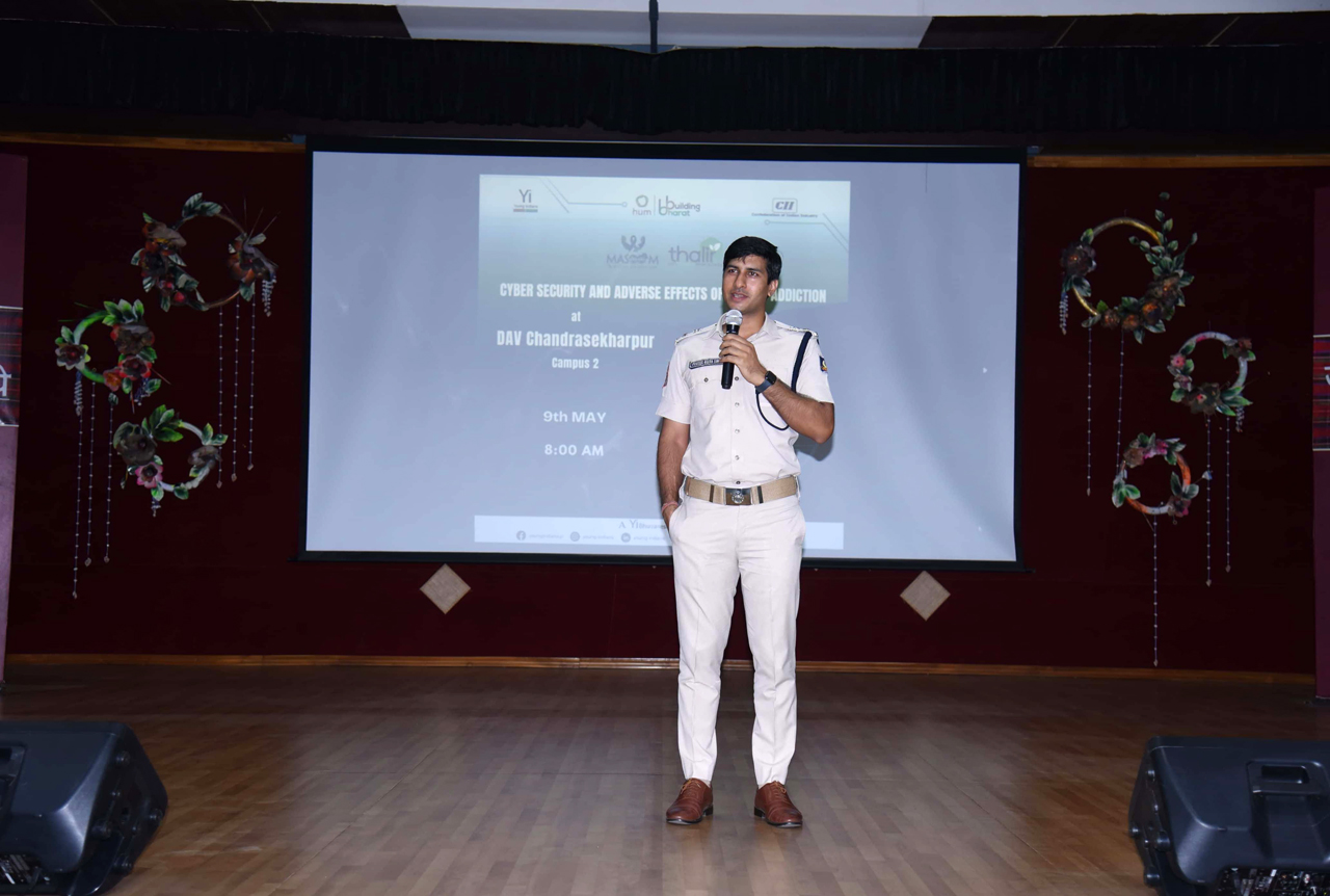On 09.05.2024 ACP Anjana Tudu shed light on cyber frauds, urging vigilance. Sri Prateek Singh, IPS,  DCP Bhubaneswar emphasized safety measures, ensuring a safer digital journey for children & parents.