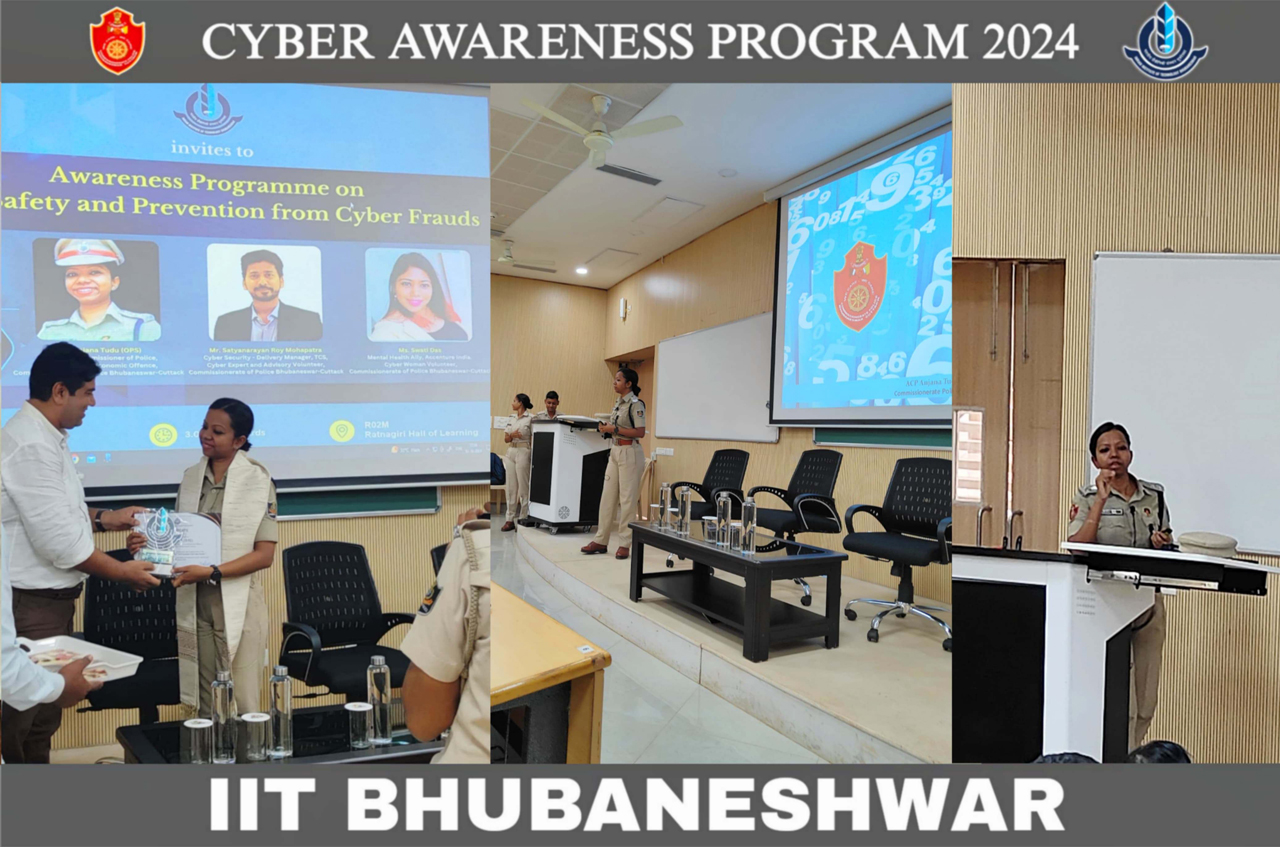 A great summary of the Cyber Awareness Session held at IIT Bhubaneswar under Jatani PS on 01.10. 2024.