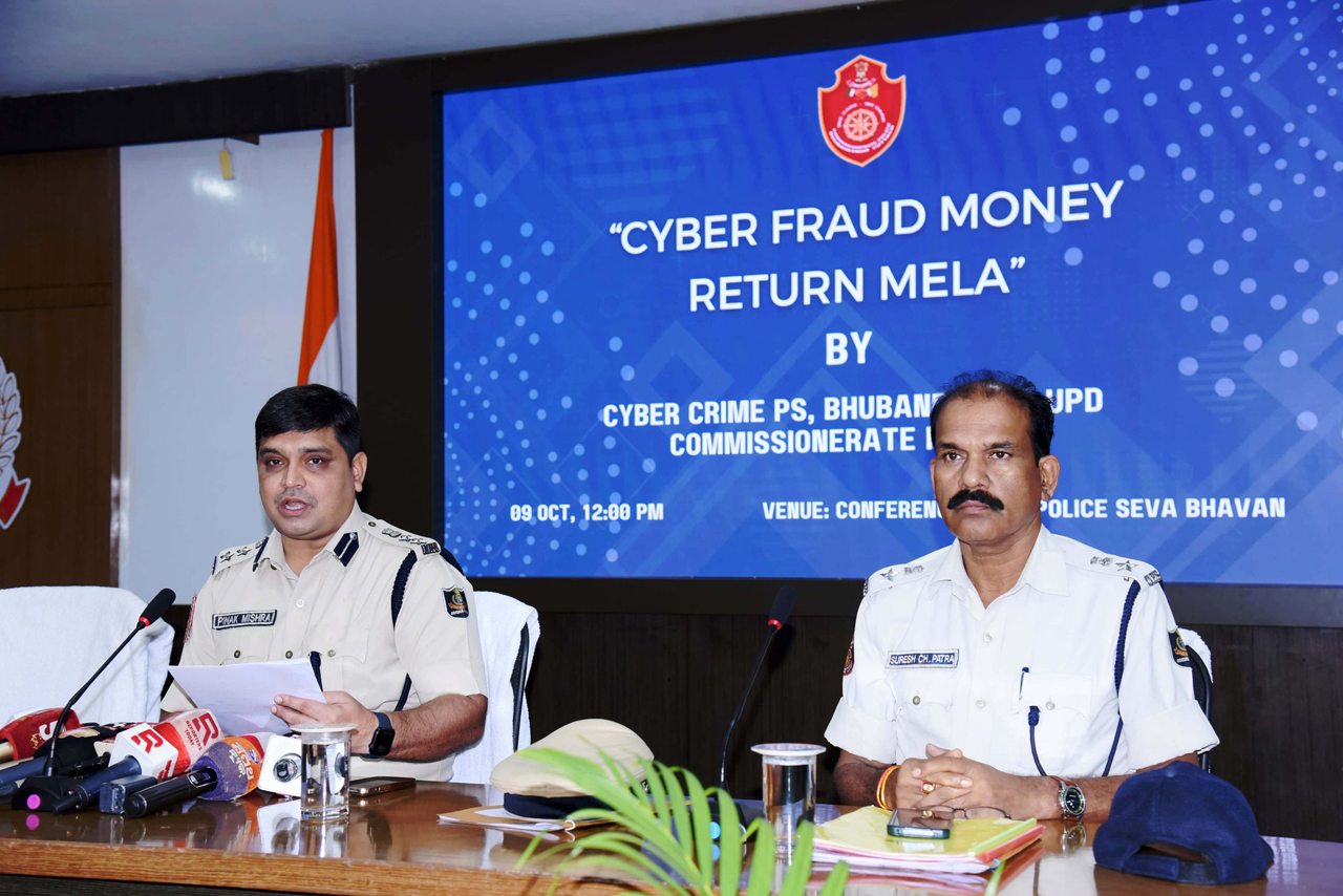 On 09.10.2024 Cyber Fraud Return Mela was organized at Commissionerate Hdqrs., Bhubaneswar to return the recovered amount lost by the victims through different ways of Cyber Frauds. In the month of September 2024, we have refunded an amount of Rs. 49,00,000/-.