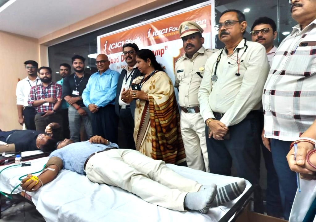 A Blood Donation Camp Was Organised By Indian Red Cross