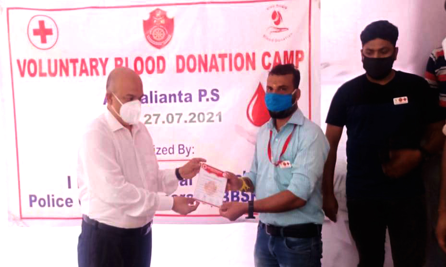 Blood Donation Camp Organized At Balianta PS
