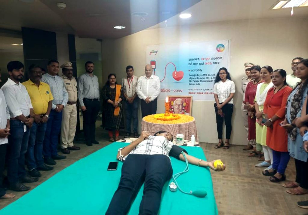 Voluntary Blood Donation Camp Was Organised By Godrej & Boyce Mfg