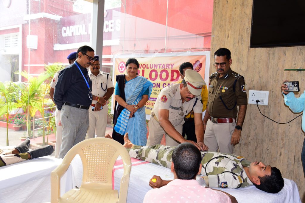 On 30.12.2024 Commissionerate Police, Bhubaneswar-Cuttack Organized A Blood Donation Camp At Capital Police